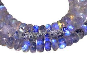 100% cuentas de piedra lunar de arcoíris blanco Natural, forma mixta, tamaño calibrado suelto, piedras preciosas para hacer joyas, piedra OEM a granel - Product Image 4