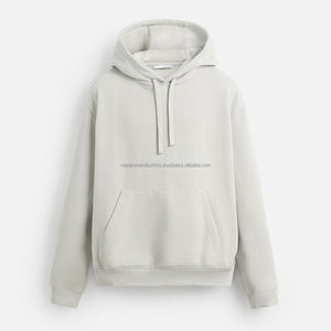 Sudaderas con capucha para hombre de algodón de peso pesado, sudaderas con capucha estampadas DTG de moda de gran tamaño, chaqueta de invierno bordada - Product Image 5