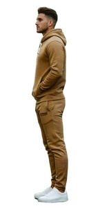 Conjunto de Sudadera con Capucha para Hombre, Transpirable, de Alta Calidad, Multicolor, Diseño Sólido, Ropa Deportiva para Gimnasio, Entrenamientos de Invierno, Tela de 340g - Product Image 4