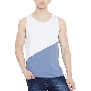 2026 New Factory Price Men Sleeveless Cotton Slim Fit Tank Top for Sale with Custom Design - Product Image 3