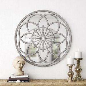 Antique Finish Metal Wall <b>Mirror</b> Artistic Handmade <b>Hanging</b> Decor Piece For Elegant Home And Office Decoration - Product Image 6