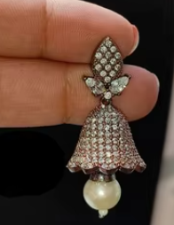 Fancy CZ Cute Jhumka Zircon Spark Fancy Pendientes Mujer Pendientes para fiesta Accesorios de moda con piedra de circón - Product Image 2