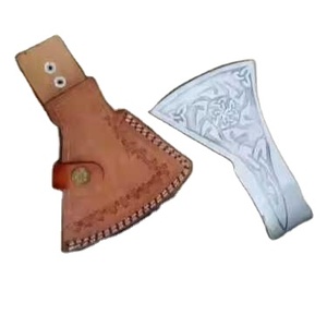 Handcrafted Viking-Inspired <b>Axe</b> with Etching Industrial Grade Hatchet for Camping and <b>Cutting</b> Applications - Product Image 5