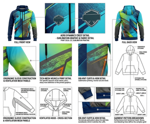 Bulk Order Customised Garment Dyed Sublimation Zipped Hoodies for Schools Teams & Corporate Events-Wolson Industry WI-SH-00077 - Product Image 6