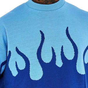 Sweat-shirts à prix de gros, design personnalisé, brodés, mode, manches longues, pull d'hiver unisexe, tricoté, épaules tombantes - Product Image 3