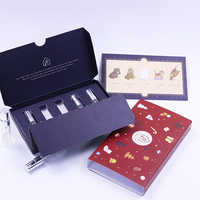 Boîte d'emballage personnalisée avec logo, en papier rigide, pour huiles essentielles, cosmétiques de luxe, parfums, avec couvercle et base magnétiques en papier rose
