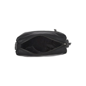 Minimalist Black Leather Toiletry <b>Bag</b> Rectangle Shape Portable <b>Storage</b> <b>Bag</b> for Travel Use - Product Image 4