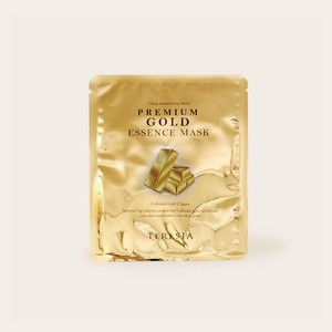 Masques pour le visage coréens K-Beauty Tersia Premium Gold Essence Mask Sheet Pack 10 feuilles Fabriqués en Corée Ginseng - Product Image 2