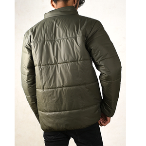 Custom Hooded Embroidery Front Full Button Puffer <b>Jacket</b> for Men 2026 New Design OEM <b>Zipper</b> Casual Winter <b>Jacket</b> <b>With</b> <b>Pockets</b> - Product Image 2
