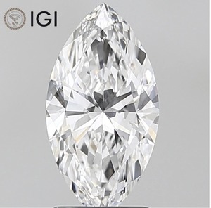 เพชรทรงมาร์คีส์ธรรมชาติ รับรองโดย IGI สำหรับทำเครื่องประดับ - Product Image 1