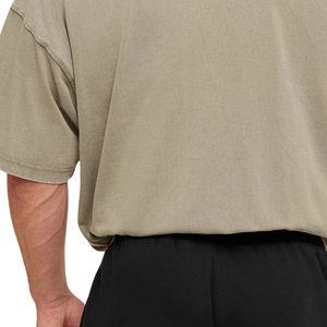 Camiseta Deportiva Extra Grande para Hombre, Diseño Gráfico, Estilo Vintage, para Entrenamiento Atlético, Corte Holgado, Color Lino Marrón - Product Image 6