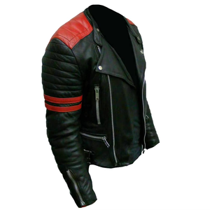 Chaqueta de Hombre de Cuero Vacuno Genuino para Motociclismo, Carreras y Motocross, Talla XL con Logotipo Personalizado - Product Image 5
