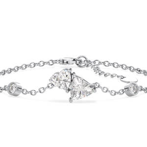 Pulsera de Cadena con Eslabones de Plata de Ley 925 con Certificado REYES GRA, Moissanita de 2.75CT, Bañada en Rodio, Regalo de Compromiso, Joyería Fina - Product Image 4