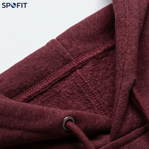 Sweat à capuche en molleton French Terry pour homme, pull uni avec cordon de serrage, streetwear décontracté, logo personnalisé OEM - Product Image 6
