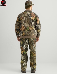 Veste bomber d'hiver camouflage haut de gamme unisexe pour adultes, légère, entièrement zippée, en polyester/coton, coupe-vent, pour la forêt - Product Image 4