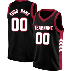 Maillot de basket personnalisé orange et jaune, col en V, sans manches, 100 % polyester, évacuation de l'humidité, nom et numéro de l'équipe, impression par sublimation - Product Image 3