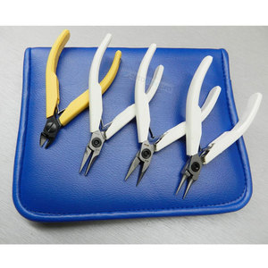 Juego de herramientas para hacer joyería con alicates de punta redonda, punta plana y cortador, de acero inoxidable resistente al óxido, de la marca ZETOMED PRO DIY. - Product Image 1