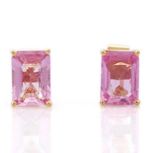 18K White Gold <b>Turquoise</b> and Diamond <b>Stud</b> <b>Earrings</b> with Prong Setting - Product Image 1