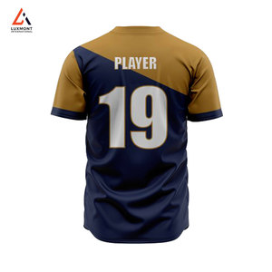 ชุดเบสบอลสั่งทำคุณภาพสูง เสื้อเบสบอลขายดี ชุดทีมเบสบอล - Product Image 4
