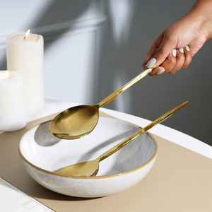 Cuillère de service en acier inoxydable effet miroir, design élégant, avec poignée en forme de renne, pour café et desserts, la plus vendue - Product Image 6