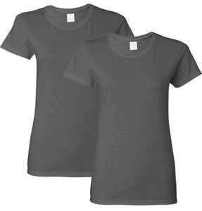 Camiseta de Mujer 100% Algodón, Cuello Redondo, Manga Corta, Holgada, Ecológica, Transpirable, Color Sólido, Informal, Varios Colores - Product Image 3