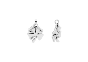 Pendentif trèfle à quatre feuilles gonflé - Product Image 1