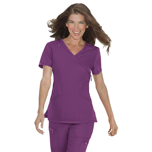 Ensembles de blouses médicales extensibles en tissu polyester et élasthanne, confort 4 directions, uniformes d'infirmières pour hôpitaux, vêtements de travail professionnels - Product Image 3