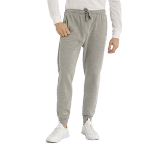 Men's Gray Lightweight Sweatpants with Elastic Waist Casual Joggers Breathable Knitted Cotton Flat Front Solid Winter Wear - Product Image 6