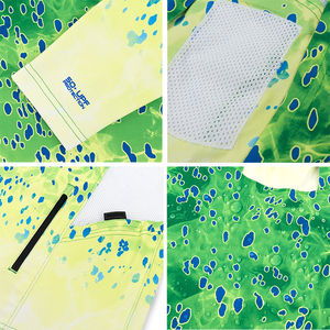 Camiseta con Capucha de Pesca Personalizada con Logotipo, Talla Grande, Manga Larga, Poliéster, Secado Rápido, Ligera, Protección Solar UPF50+, Venta al Por Mayor - Product Image 3