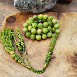 Accesorios de Oración Tasbih Tradicionales Hechos a Mano y Ecológicos con Cuentas de Resina Natural - Venta al por Mayor - Product Image 3