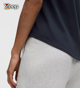 Camiseta Deportiva Ligera Informal para Mujer XEEP, Corte Holgado, Manga Corta, Transpirable, Cuello en V, Bordada, Tejida, con Letras - Product Image 5