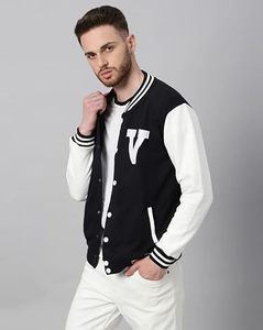 Factory Custom <b>Men</b> Wool Blend Eco-Friendly Winter Varsity <b>Jacket</b> <b>White</b> Sleeve Letter Embroidery Chenille Streetwear <b>Jacket</b> - Product Image 2