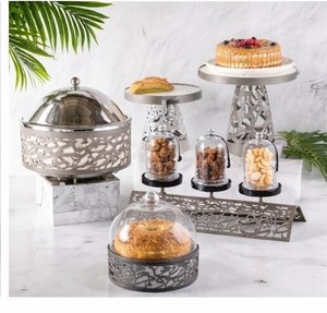 Unique Luxury Stainless steel buffet <b>serving</b> <b>set</b> for Home Restaurant Hotel New Model <b>Dishes</b> - Product Image 2