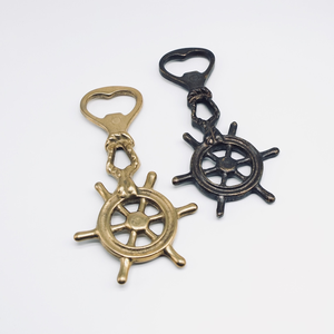 Vintage Brass Nautical Wheel Bottle Opener Portuguese Vintage Handmade Brass <b>Bar</b> <b>Tool</b> For Home Restaurant Hotel - Product Image 5