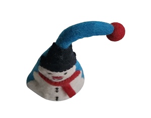 Handmade Santa Design Felt <b>Utensil</b> <b>Set</b> Customizable Sustainable Multi Color Lightweight Party Egg Cozy Decorations - Product Image 3