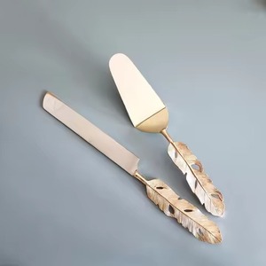 Wedding <b>Cake</b> <b>Server</b> Set Stainless Steel <b>Cake</b> Knife and Spatula for Reception and Banquet Service - Product Image 4