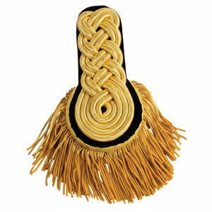 Hombreras Negras y Doradas, Hechas en Hilo Metálico Dorado, Productos al Mejor Precio - Product Image 4