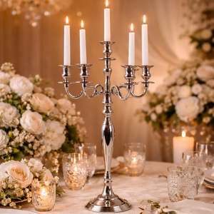 Support de bougie artisanal pour table, élégant chandelier décoratif, bougeoir vintage fait main pour table - Product Image 2