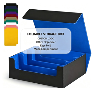 Boîte de rangement personnalisée pour cartes à collectionner en cuir PU, idéale pour les jeux de cartes portables et la collection de documents - Product Image 4