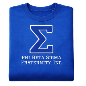 Sweat-shirt en chenille Phi Beta Sigma Big Sigma bleu royal pour homme, tissu de qualité supérieure, coupe confortable, vêtements décontractés de la fraternité grecque - Product Image 6