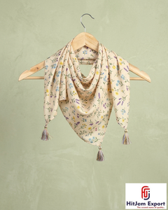 Écharpes carrées légères et douces pour femmes, accessoires élégants, approvisionnement en gros, faible MOQ, fabrication OEM - Product Image 1