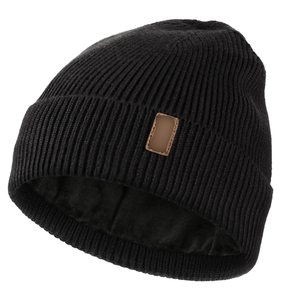 Bonnet en tricot gris – Bonnet d'hiver doux pour adolescents et adultes – Logo personnalisé en gros - Product Image 4