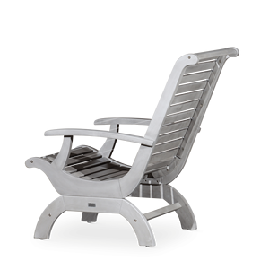 Sedia da giardino in eucalipto grigio argento - Product Image 3