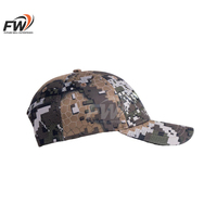 Casquette de baseball tactique personnalisée en toile délavée camouflage avec patch drapeau USA, idéale pour la chasse en extérieur, broderie de logo personnalisée