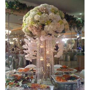 El más nuevo diseño de Decoración de mesa de boda, huracanes de Metal y cristal, Color dorado para el hogar y el evento, centros de mesa - Product Image 5