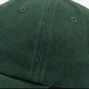 Gorra de Béisbol Verde de 6 Paneles, Ajustable, Unisex, Informal, de Algodón, Color Sólido, Estilo Lavado - Product Image 6