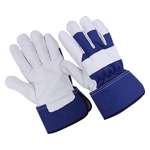 Gants de gréement en cuir canadien 707 de haute qualité jaune/blanc XL Protection des mains de sécurité Construction/Jardinage/Travail industriel - Product Image 2