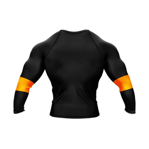SAQIB&CO Rashguard Unisex para Artes Marciales Mixtas, Ajustado, Manga Larga, Secado Rápido, Spandex/Poliéster, Estampado Negro y Verde Menta - Product Image 4