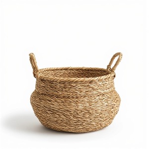 Cesta de Almacenamiento de Mimbre Minimalista Contemporánea, Diseñada para Salas de Estar, Dormitorios y Entradas Organizadas - Product Image 4