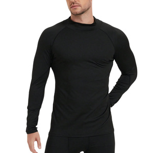 T-shirt de compression à manches longues pour homme, durable, avec logo personnalisé, séchage rapide, évacuation de l'humidité, vêtements de sport pour clubs - Product Image 1
